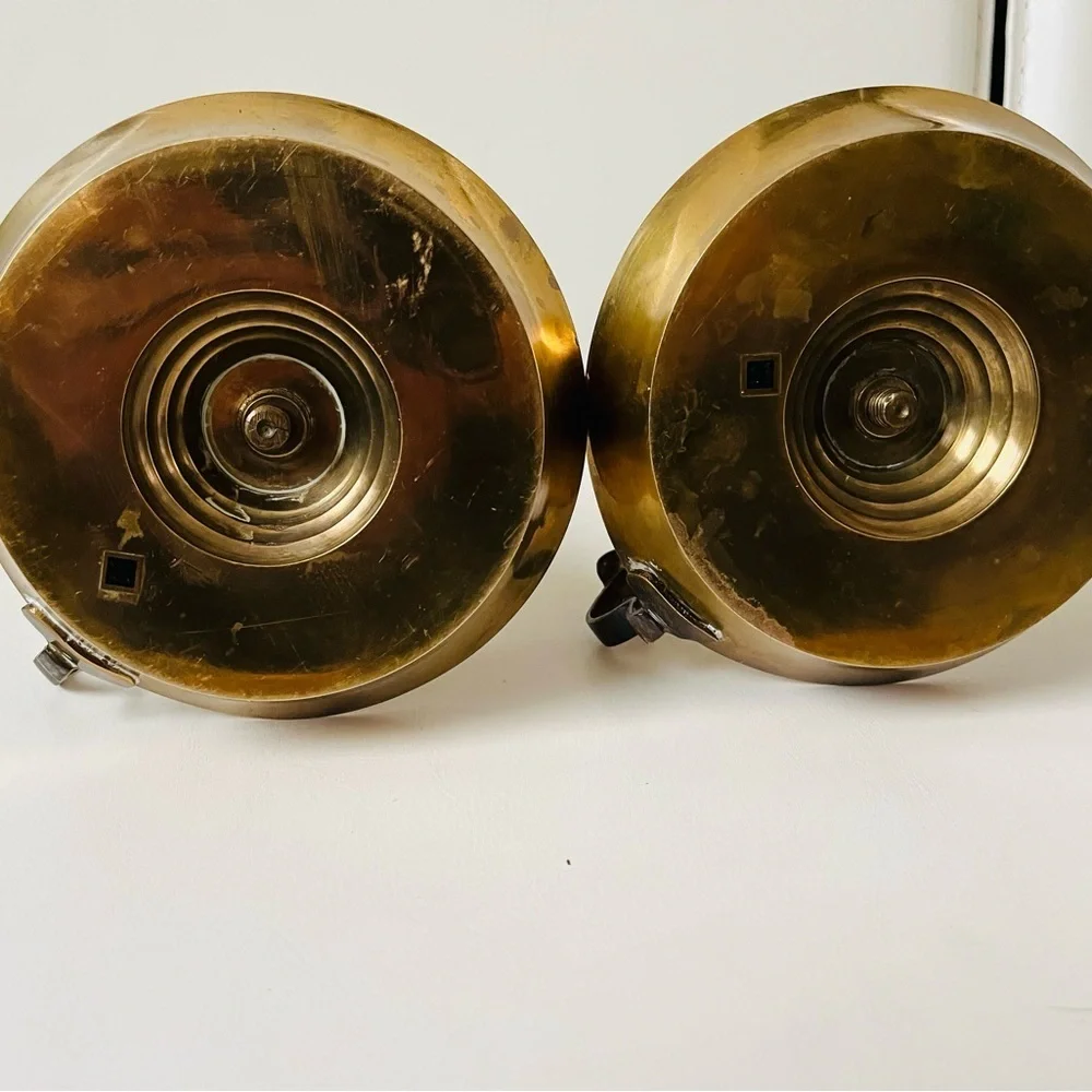 Vintage Brass Candle Holders